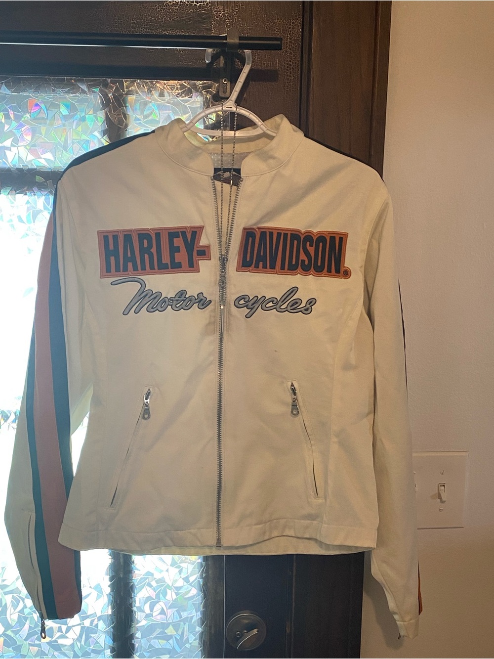 Harley Davidson Women’s Cream Zip up jacket